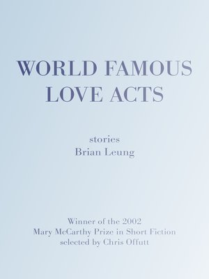 cover image of World Famous Love Acts